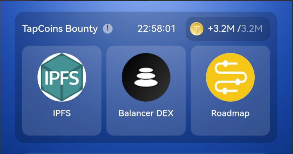 Tapcoins Daily Bounty Cards for August 16