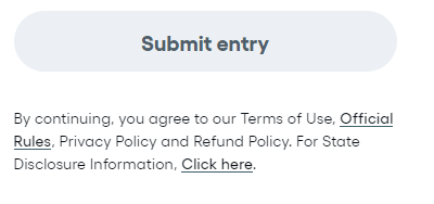 Omaze Terms of service agreement for giveaways submit entries for Omaze giveaways