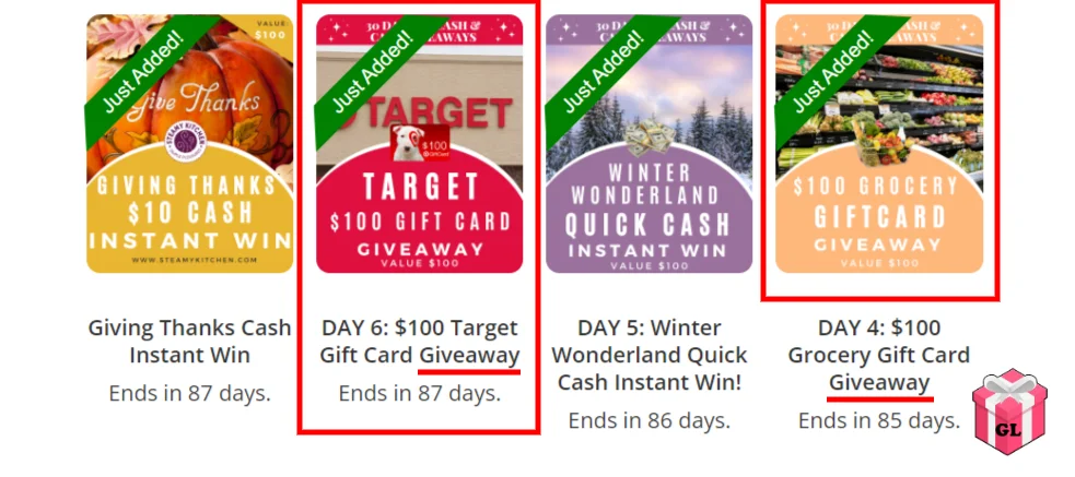 Gift Card Instant Win Game • Steamy Kitchen Recipes Giveaways