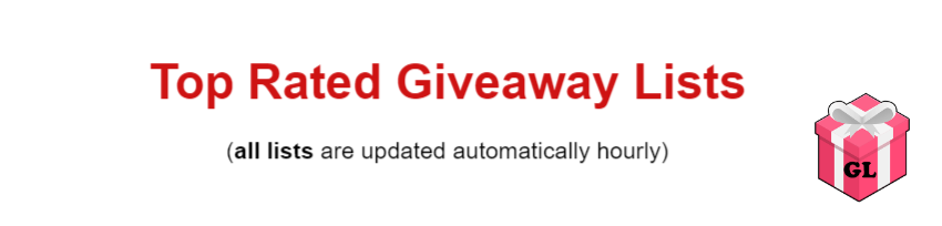 Giveaway Listing giveaways top rated giveaway list