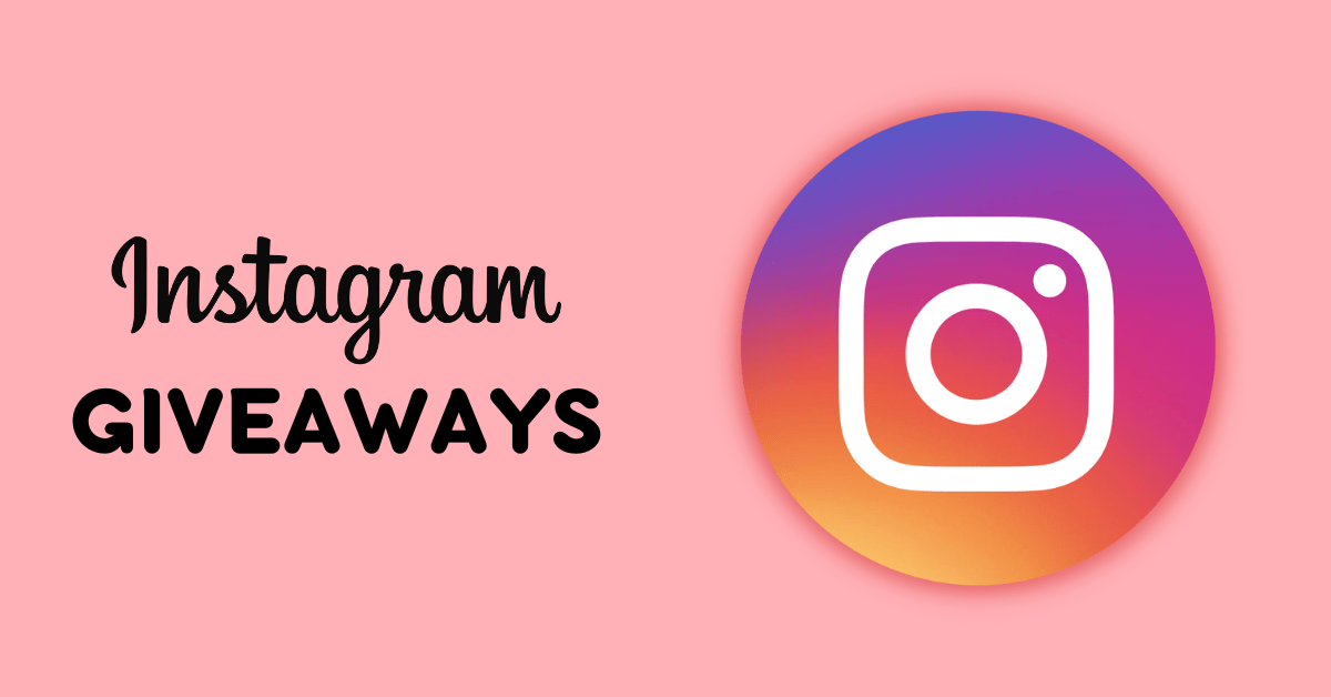 Pink Giveaway Alert Steps Instagram Post Template and Ideas for Design