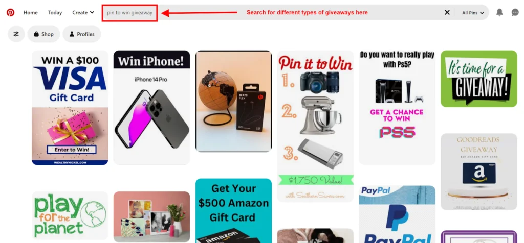 Pinterest Giveaway App. Run Giveaways and Contests on Pinterest