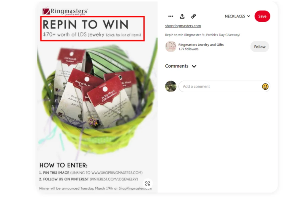 Enter Our Pin It To Win It Contest