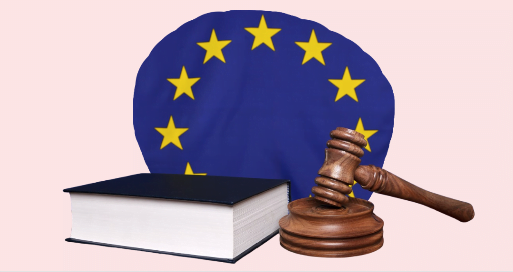 EU laws with legal book