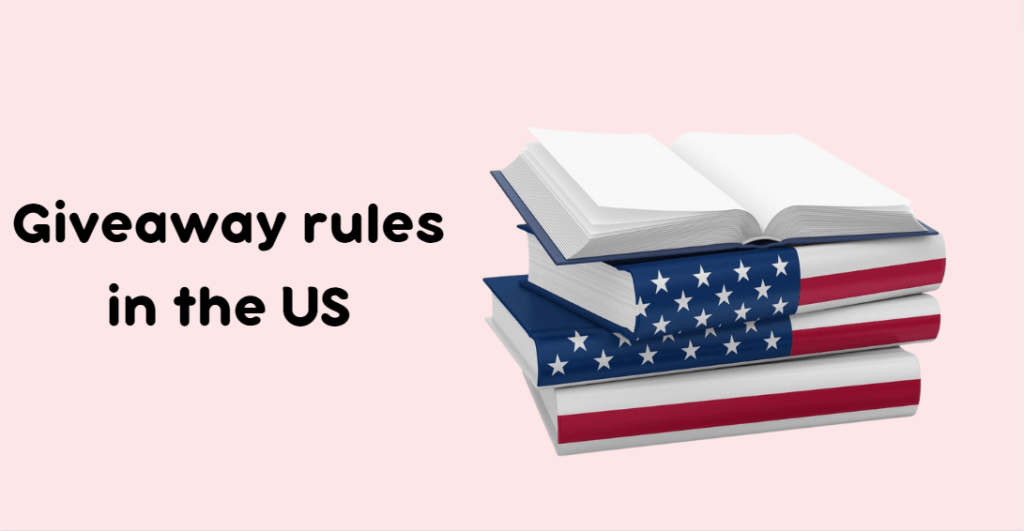 giveaway rules book with the US flag