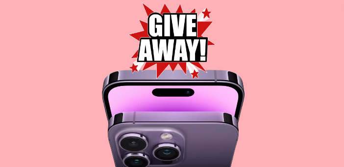An iPhone giveaway banner