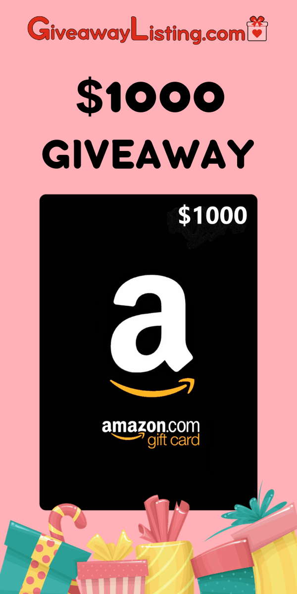 Amazon Gift card Giveaway Listing - Sidebar Image - 1080 × 567 px