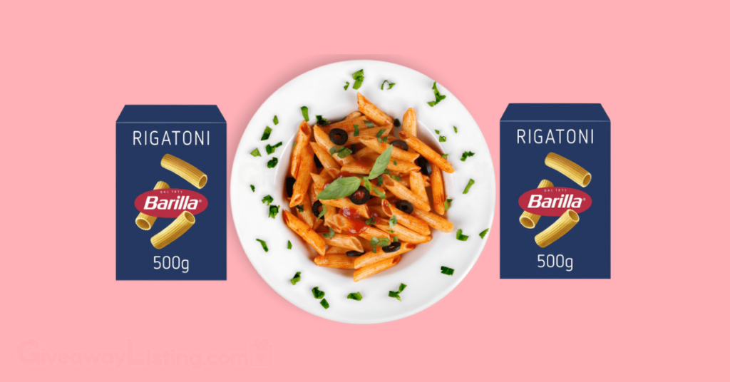 Homemade pasta and two packs of Barilla pasta.