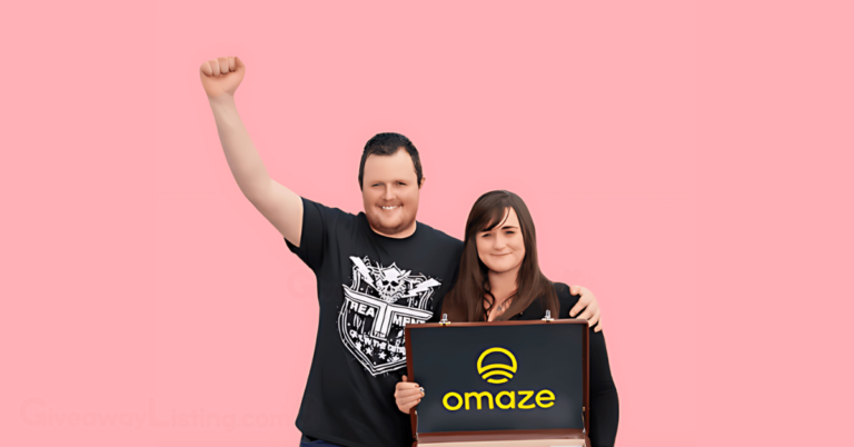 Winners of the Omaze giveaway posing for a picture