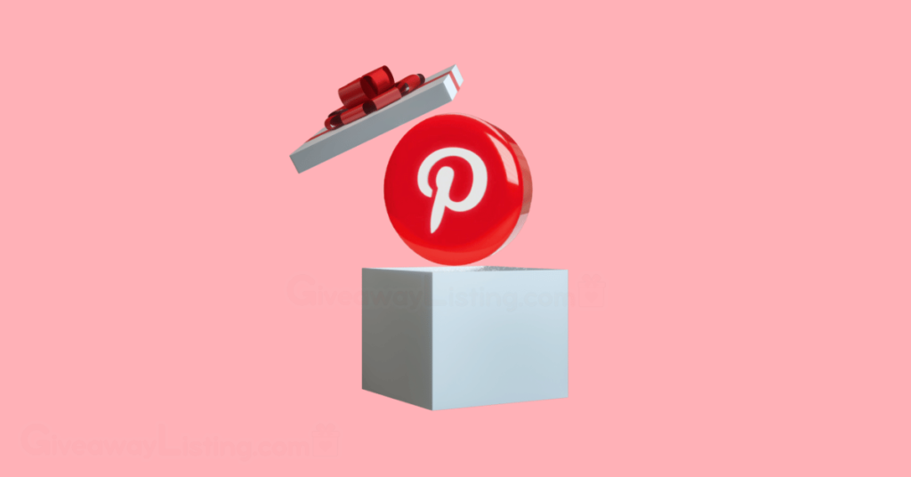A gift box containing a Pinterest logo.