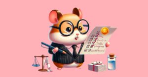 a hamster in a suit ticking off a list of facts in hand