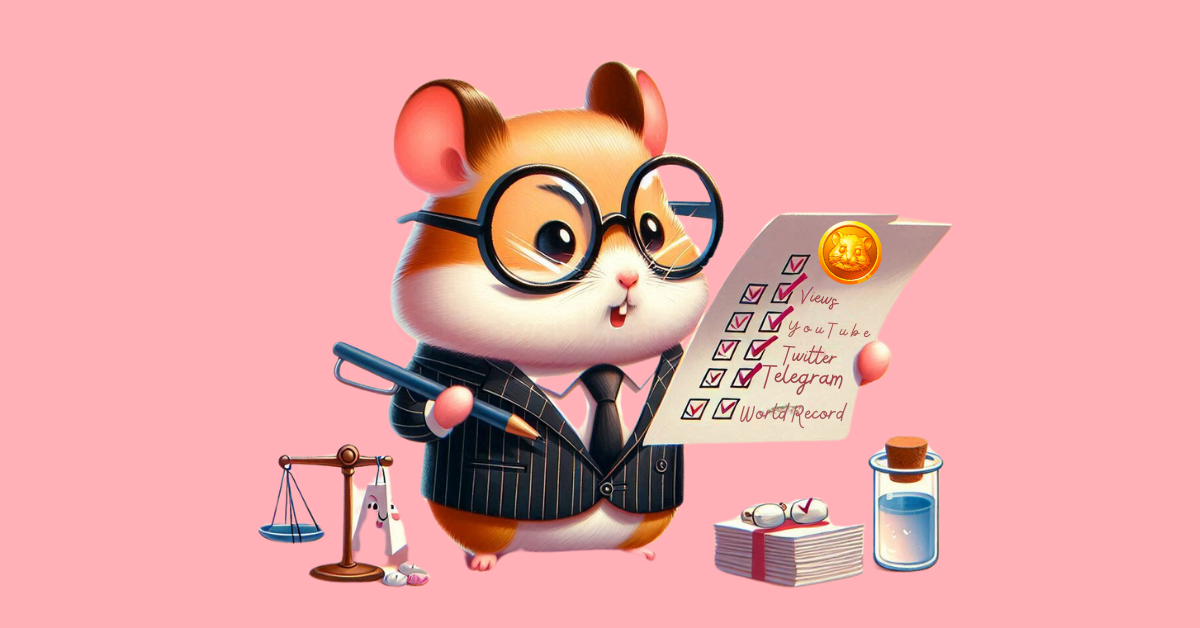 un hamster en costume cochant une liste de faits en main