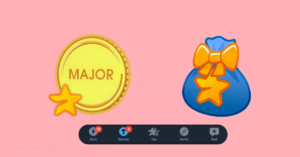 a Major bot coin with the $MAJOR star logo and a stack of Major stars.