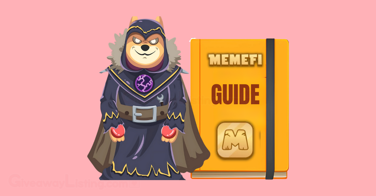 Image of a Memefi boss and a guide book depicting the Memefi Guide featured image.