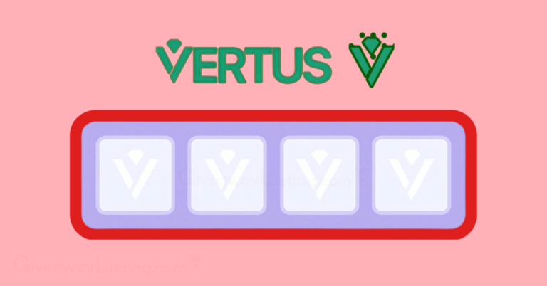 an empty Vertus daily combo card with the Vertus logo at the top.