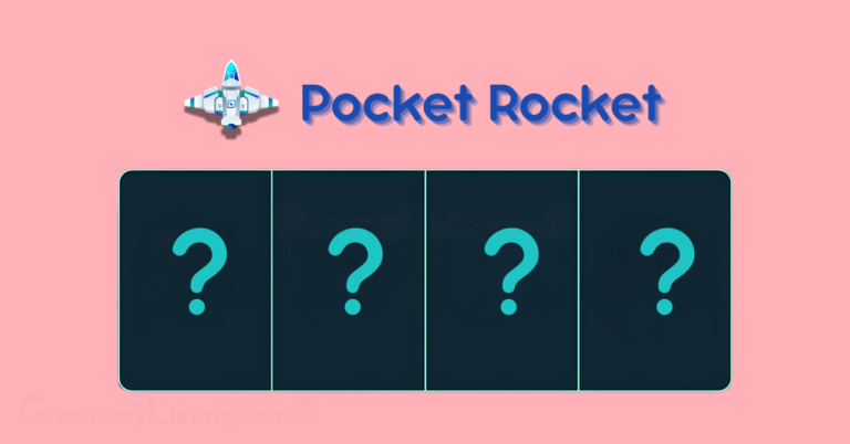 The Pocket Rocket logo, the game name and the daily combo interface.