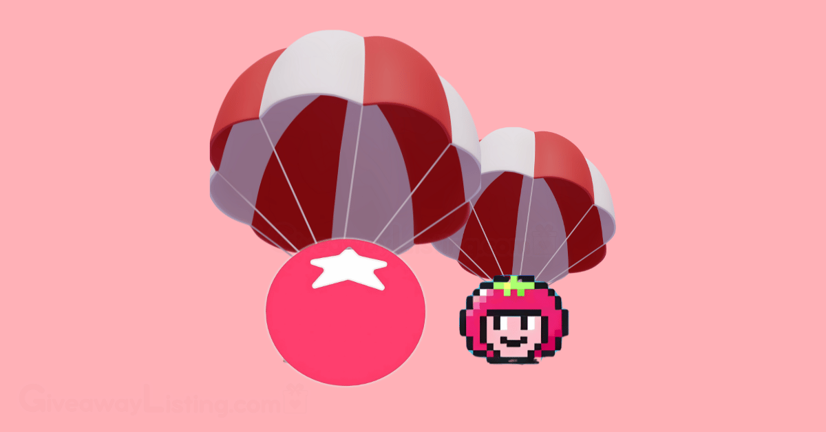 the Tomarket logo and tomato head on parachutes.
