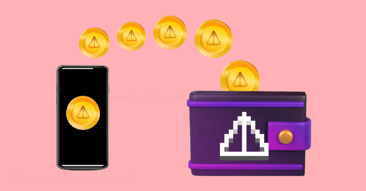 Notcoin token flowing from a smartphone into a wallet.