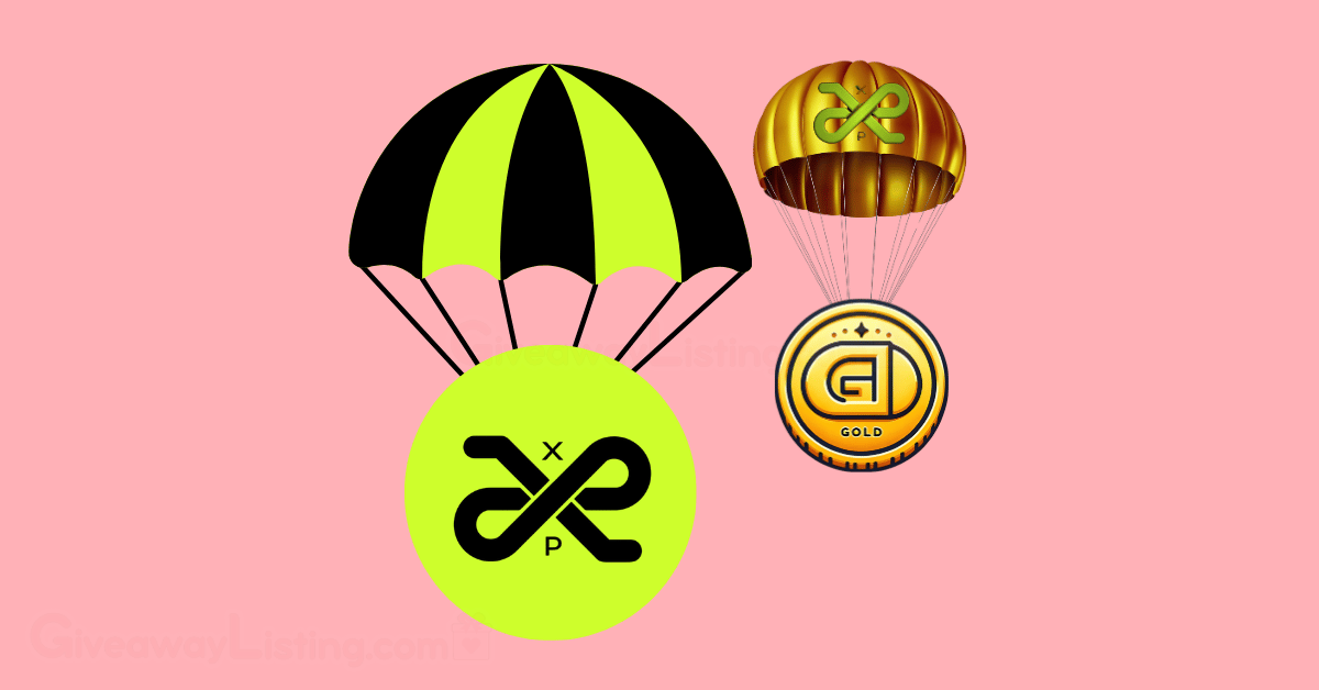 the AVACOIN XP token and logo on a parachute.