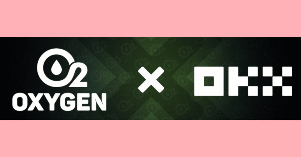 banner announcing the Oxygen Miner and OKX partnership in anticipation of an Oxygen Miner Exchange Listing on OKX