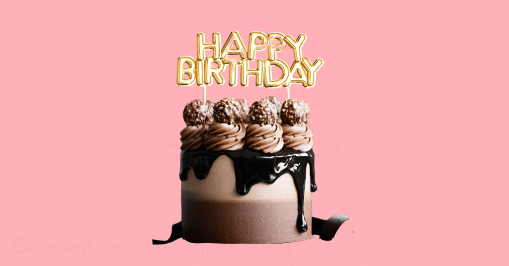 a chocolate birthday cake and a happy birthday candle on it