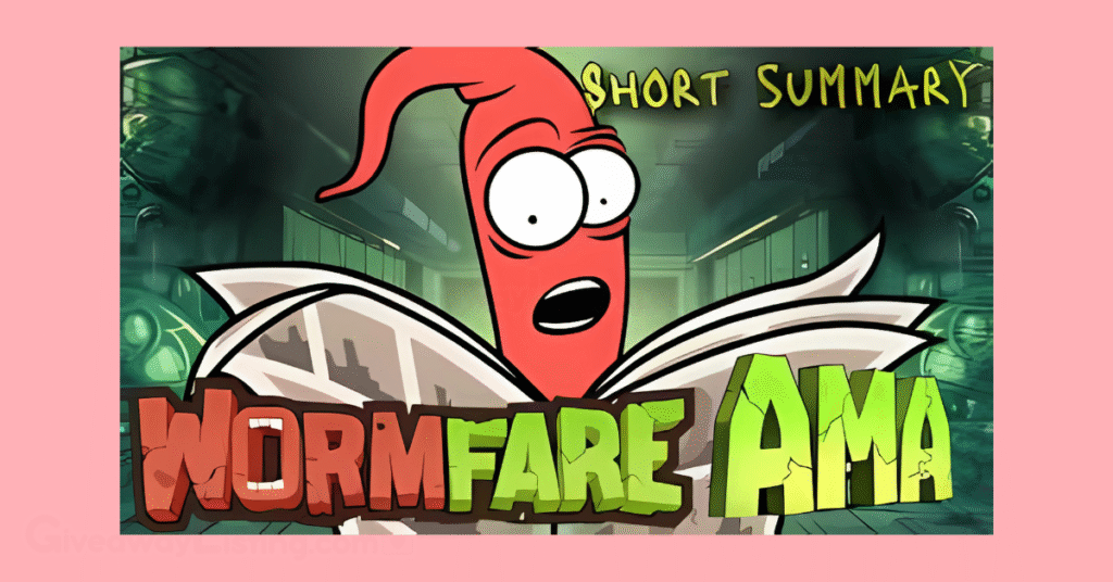 Screenshot from the official Wormfare Slap X account showing the Wormfare character reading a short summary