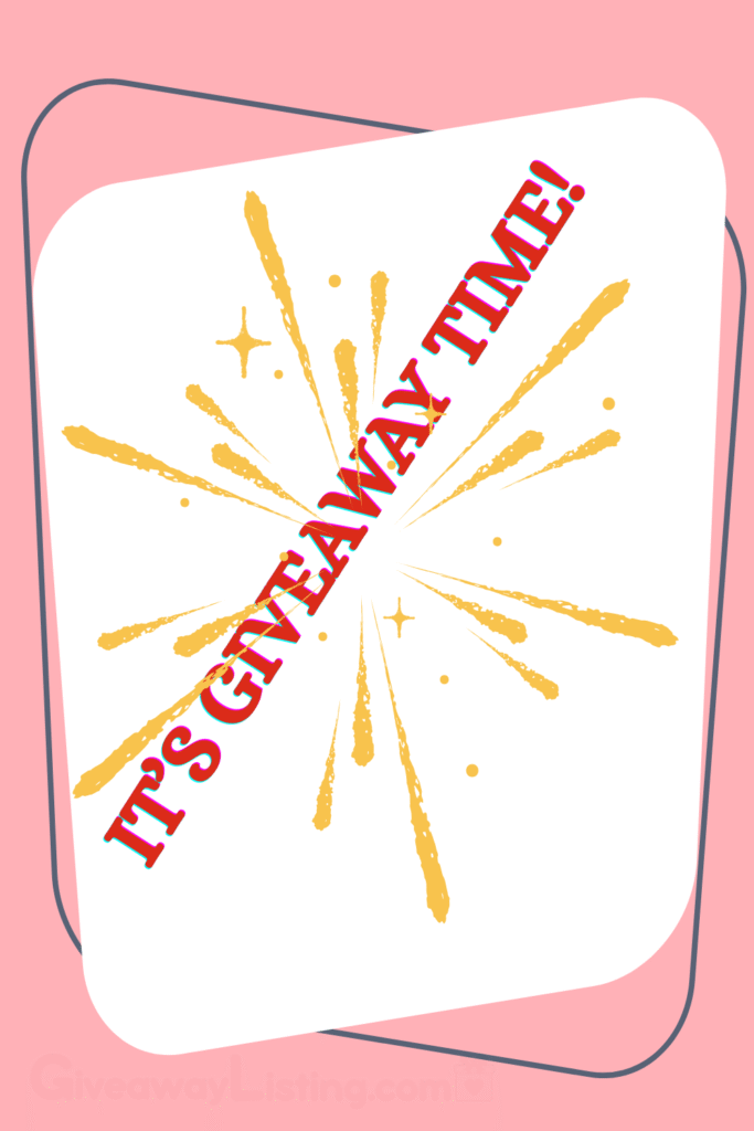 A graphic giveaway image design with a giveaway text frame.