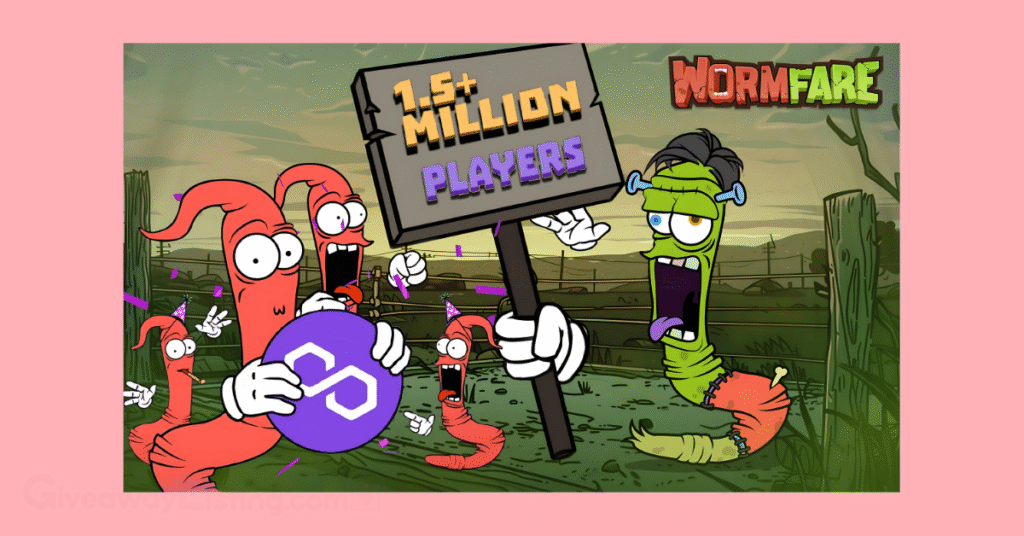 Screenshot showing the number of players for Wormfare Slap from the official Wormfare X account