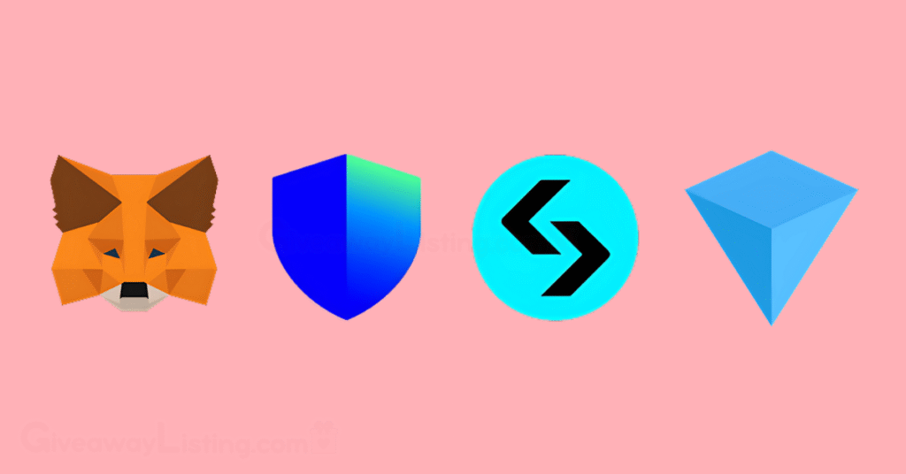 Logos of Wallets where you can save your Cat Gold Miner tokens