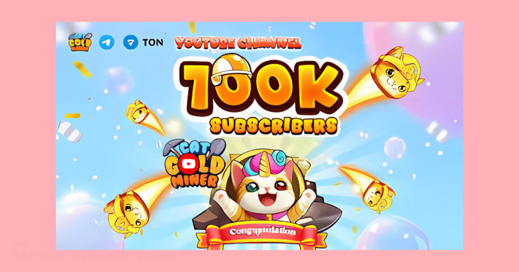 Screenshot from the official Cat Gold Miner X account showing one of its milestones