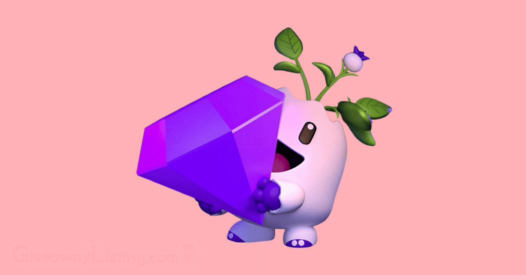 Magic Eden's Enny character holding a diamond.