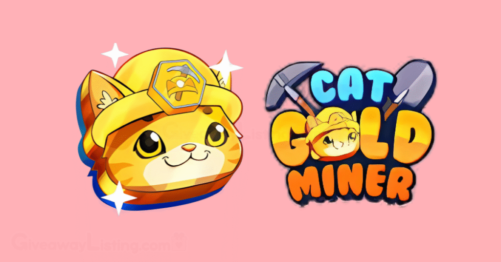 The coin logo and the text logo for Cat Gold Miner