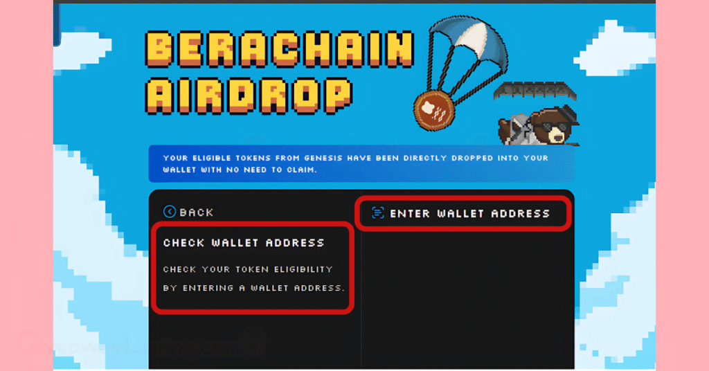 the Berachain airdrop checker tool.