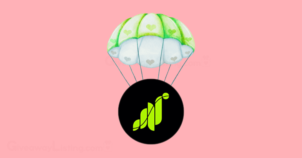 a parachute with the Grass logo hanging on it.