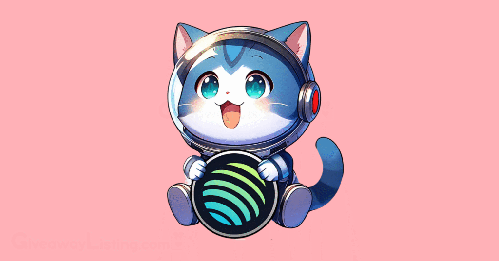 a space cat holding the Jupiter coin.