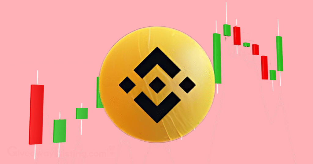 The Moonbix round logo with an image of trading candlesticks in the background
