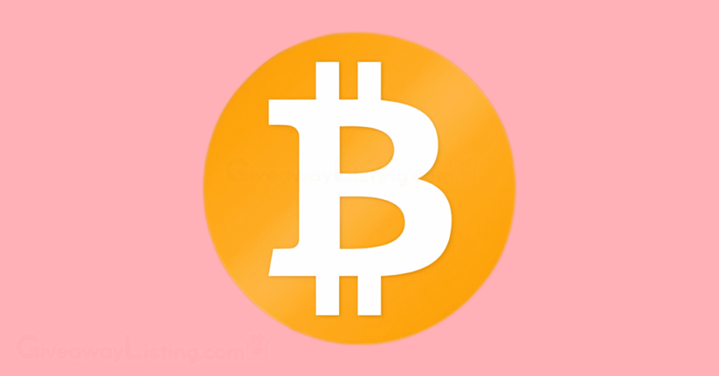 the Bitcoin logo.