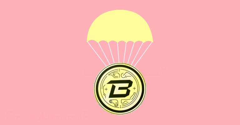 the Blast token logo on a yellow parachute