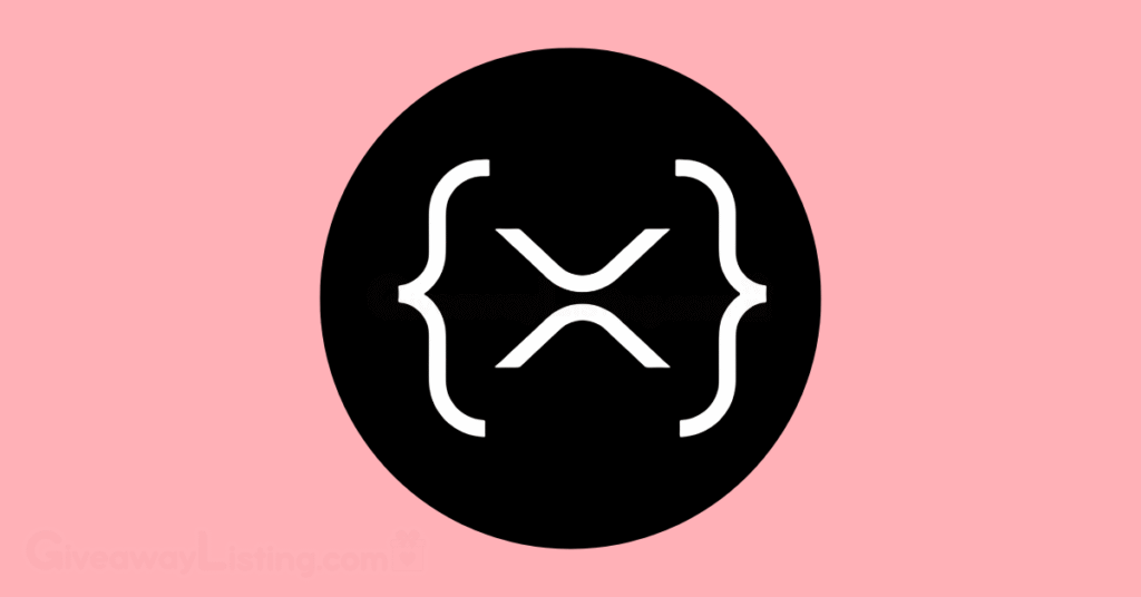 The XRPL logo on a light pink background.