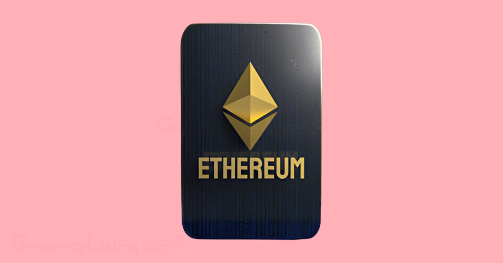 a black Ethereum card.