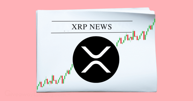 a newspaper showing XRP News, the XRP logo and candlesticks.