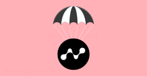 The Nodepay logo on a black and white parachute.