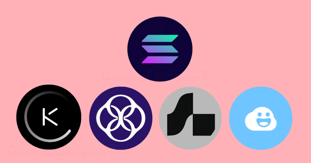 The Solana logo with Kamino, Sanctum, Marginifi, and Perena logos on a light pink background.