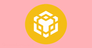The white and yellow BNB logo.