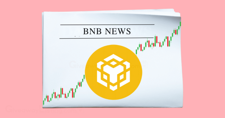 a newspaper showing BNB News, the BNB logo and candlesticks.