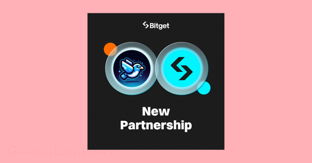 Screenshot from the official X account of the Bird game showing their partnership with Bitget