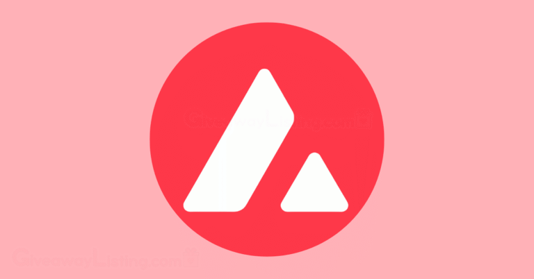 Avalanche logo in a light pink background.