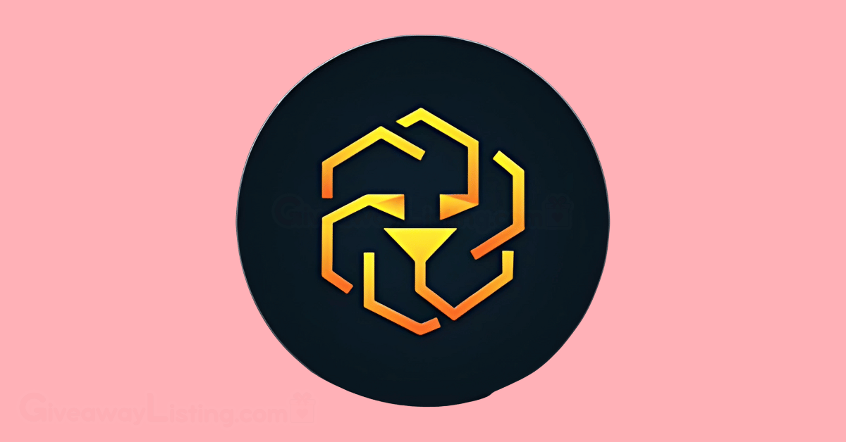 The LEO Token logo in a light pink background.