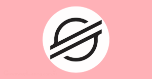 The Stellar logo on a light pink background.