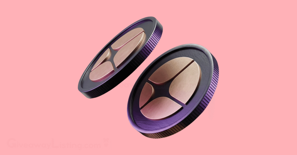 Two Aster tokens on a light pink background.
